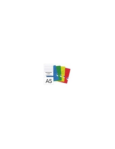 CUADERNO ENCOLADO OXFORD A5 T.FLEXIBLE HOR. 48H. 90GR. SURT.