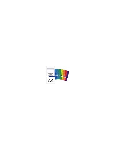 CUADERNO ENCOLADO OXFORD ESCOLAR A4 T.FLEXIBLE HOR. 48H. 90GR.SURT