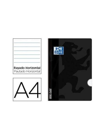 CUADERNO ENCOLADO OXFORD ESCOLAR A4 T.FLEXIBLE HOR. 48H. 90GR. NG.