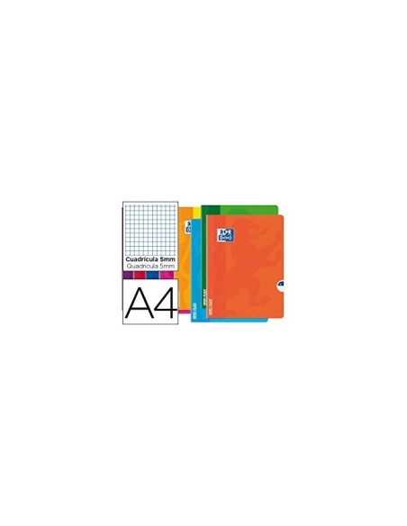 CUADERNO GRAP. OXFORD SCHOOL A4 T.FLEXIBLE 5MM 48H. 90GR. COL. SURT.