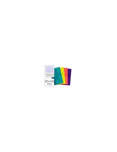 CUADERNO GRAP.OXFORD SCHOOL T.PLASTICO 90X140.5MM 5MM 48H. 90GR SURT.