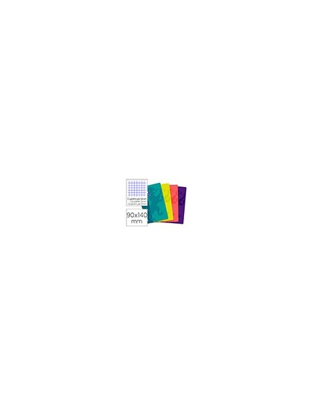CUADERNO GRAP.OXFORD SCHOOL T.PLASTICO 90X140.5MM 5MM 48H. 90GR SURT.