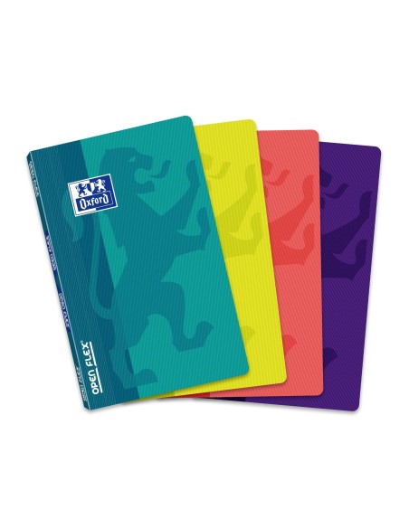 CUADERNO GRAP.OXFORD SCHOOL T.PLASTICO 90X140.5MM 5MM 48H. 90GR SURT.
