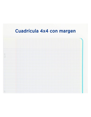 CUADERNO GRAP. OXFORD SCHOOL A5 T.FLEXIBLE 4MM 48H. 90GR. COL.SURT.