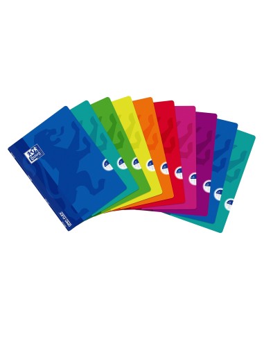 CUADERNO GRAP. OXFORD SCHOOL A4 T.FLEXIBLE 4MM 48H. 90GR. COL.SURT.