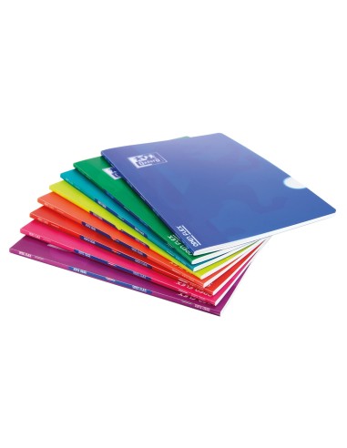 CUADERNO GRAP. OXFORD SCHOOL A4 T.FLEXIBLE 4MM 48H. 90GR. COL.SURT.