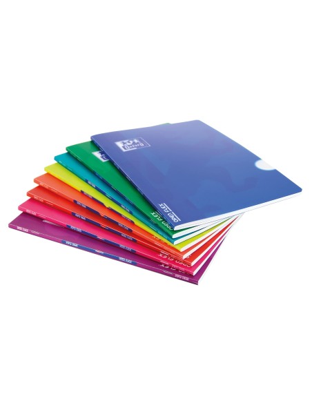 CUADERNO GRAP. OXFORD SCHOOL A4 T.FLEXIBLE 4MM 48H. 90GR. COL.SURT.