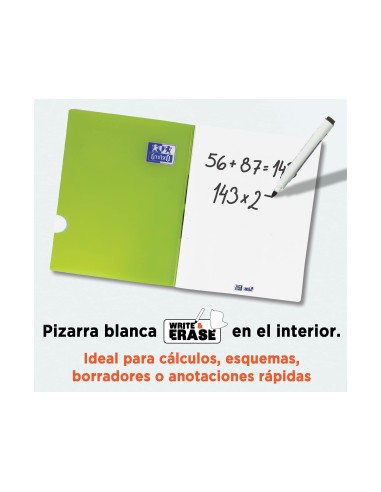 CUADERNO GRAP. OXFORD SCHOOL A4 T.FLEXIBLE 4MM 48H. 90GR. COL.SURT.