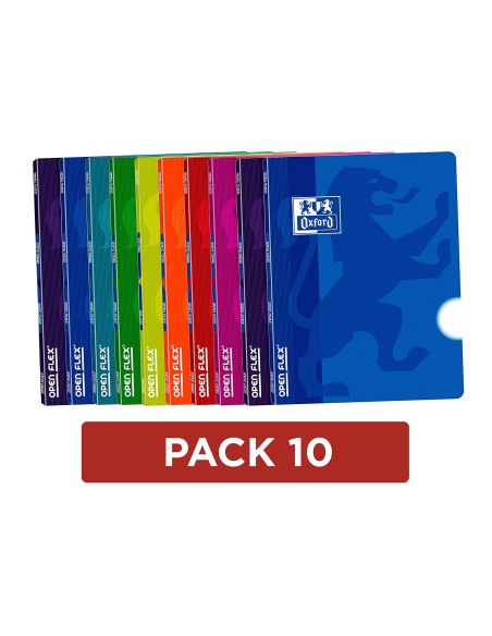 CUADERNO GRAP. OXFORD SCHOOL A4 T.FLEXIBLE LISO 48H. 90GR. COL.SURT.
