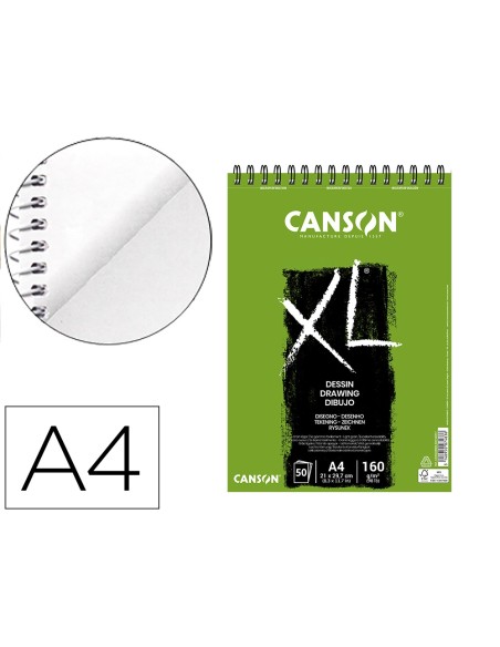 CUADERNO ESP. CANSON DIBUJO A4 MICRO 50H. 160GR.