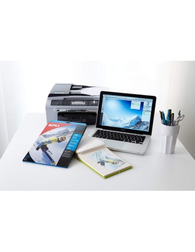 PAPEL FOTOGRAFICO APLI GLOSSY DIN A4 PACK DE 100 HOJAS 140 GR