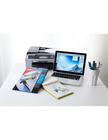 PAPEL FOTOGRAFICO APLI GLOSSY DIN A4 PACK DE 100 HOJAS 140 GR