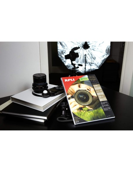PAPEL FOTOGRAFICO APLI GLOSSY DIN A4 PACK DE 100 HOJAS 140 GR