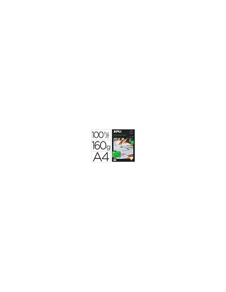 PAPEL FOTOGRAFICO APLI GLOSSY DOBLE CARA DIN A4 PACK 100 HOJAS 160 GR