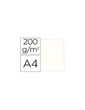 PAPEL PERGAMINO A4 TROQUELADO 200 GR COL.RUSTICO BLANCO PAQUETE 25 H. 2
