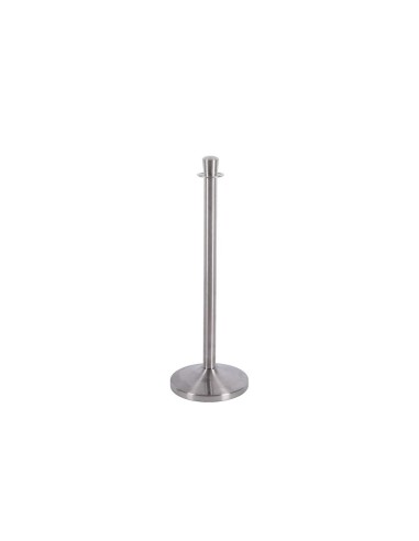 POSTE SEPARADOR CROMADO SATINADO ALTURA 940 MM BASE 320 MM