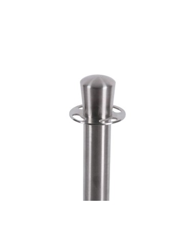 POSTE SEPARADOR CROMADO SATINADO ALTURA 940 MM BASE 320 MM