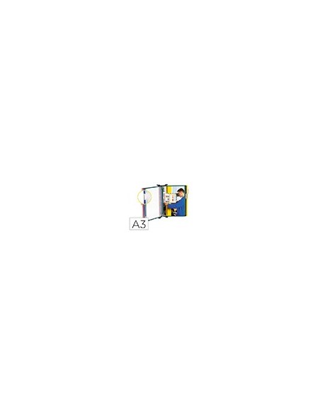 CLASIFICADOR PARED METAL CON 10 FUNDAS TAMAÐO A3 COLORES SURTIDOS