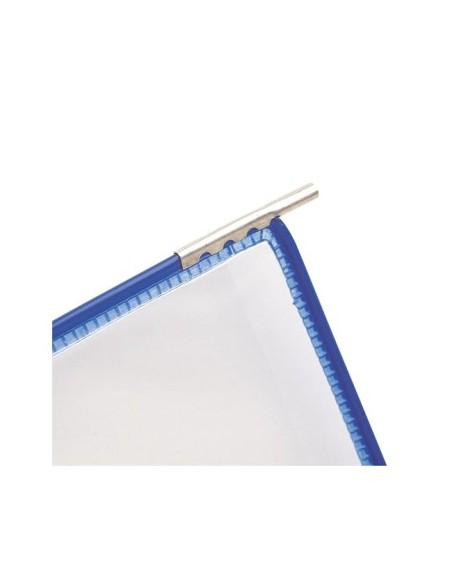 FUNDA TARIFOLD PVC PIVOTES A4 AZUL PACK DE 10 UNIDADES