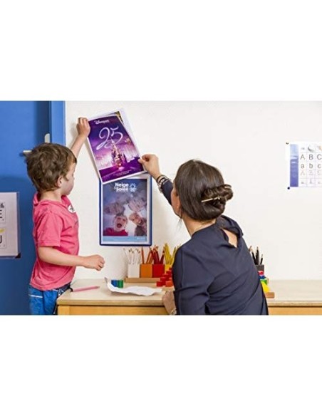 FUNDA COLGAR  A4 ANILLA METALICA FORMATO VERTICAL PACK 5 5 U.COL.AZ.