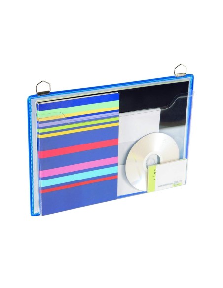 FUNDA COLGAR  A4 ANILLA METALICA FORMATO H.PACK 5 5 U.COL.AZ.