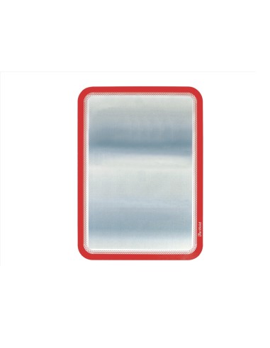 MARCO PORTA ANUNCIOS  MAGNETO A4 ADHESIVO REMOV.COL.ROJO PACK 2 U.