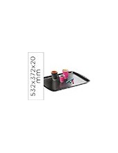BANDEJA CEP DISEÑO CLASICO POLICARBONATO COLOR NEGRO 532X372X20 MM 2