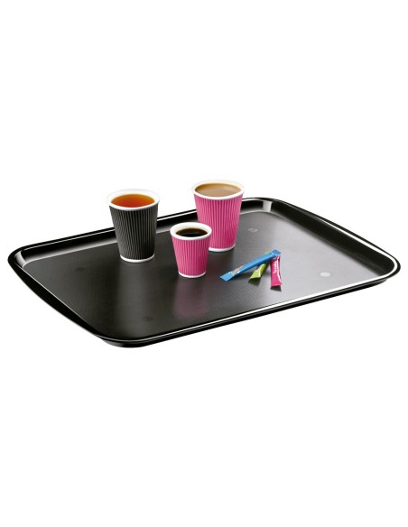 BANDEJA CEP DISEÑO CLASICO POLICARBONATO COLOR NEGRO 532X372X20 MM