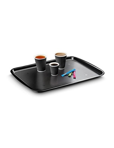 BANDEJA CEP DISEÑO CLASICO POLICARBONATO COLOR NEGRO 532X372X20 MM