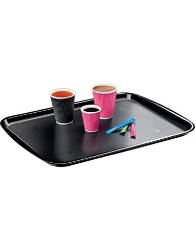 BANDEJA CEP DISEÑO CLASICO POLICARBONATO COLOR NEGRO 532X372X20 MM