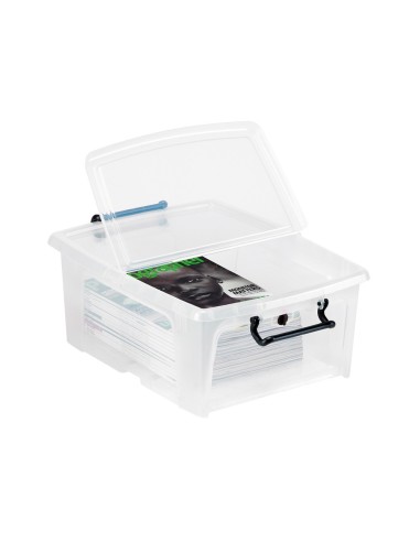 CONTENEDOR PLASTICO CEP 20 L 190X460X170 MM TPTE.TAPA HERMETICA