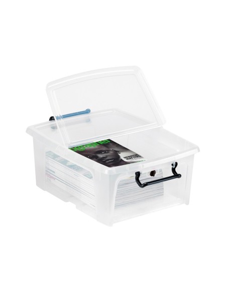 CONTENEDOR PLASTICO CEP 20 L 190X460X170 MM TPTE.TAPA HERMETICA