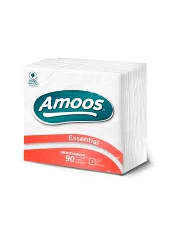 SERVILLETA CELULOSA AMOOS 33X33 CM 2 CAPAS PAQUETE 100 UDS.T622004