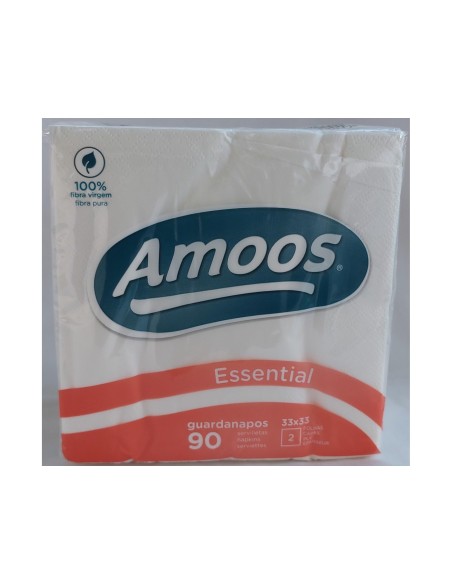 SERVILLETA CELULOSA AMOOS 33X33 CM 2 CAPAS PAQUETE 100 UDS.T622004