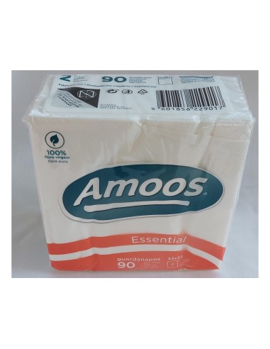SERVILLETA CELULOSA AMOOS 33X33 CM 2 CAPAS PAQUETE 100 UDS.T622004