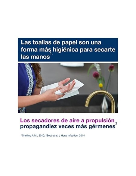 TOALLA PAPEL ENGARZADA 2 CAPAS 13X11,5 CM 250UD.PARA DISPENSADOR H3