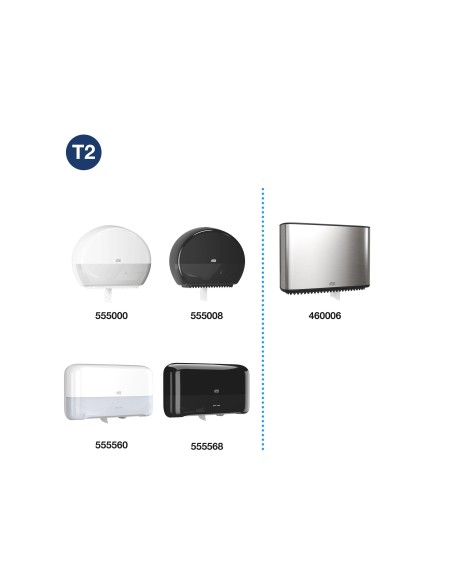 PAPEL HIGIENICO MINI JUMBO 2 CAPAS 160 MT PARA DISPENSADOR T2