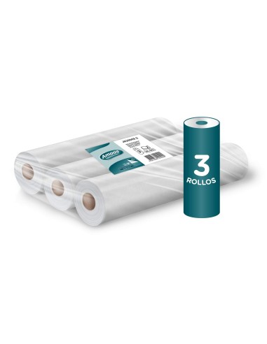 ROLLO PAPEL PARA CAMILLAS AMOOS 2 CAPAS 67 SERVICIOS 500 MM X 50 M