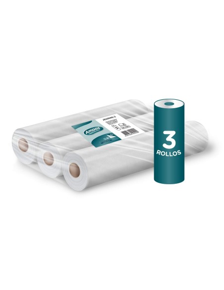 ROLLO PAPEL PARA CAMILLAS AMOOS 2 CAPAS 67 SERVICIOS 500 MM X 50 M