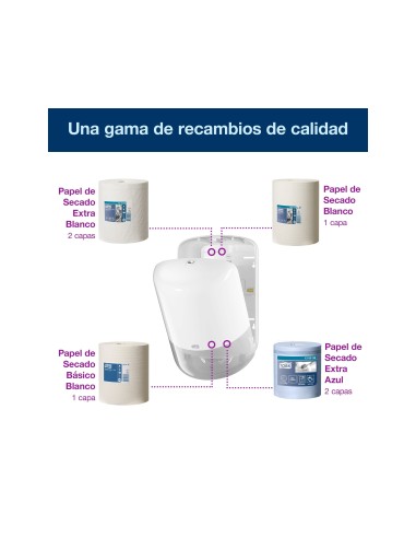 DISPENSADOR HIGIENICO TORK ELEVATION M2 DE PAPEL 23,9X36X22,7 CM
