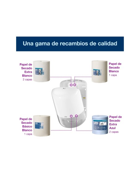 DISPENSADOR HIGIENICO TORK ELEVATION M2 DE PAPEL 23,9X36X22,7 CM