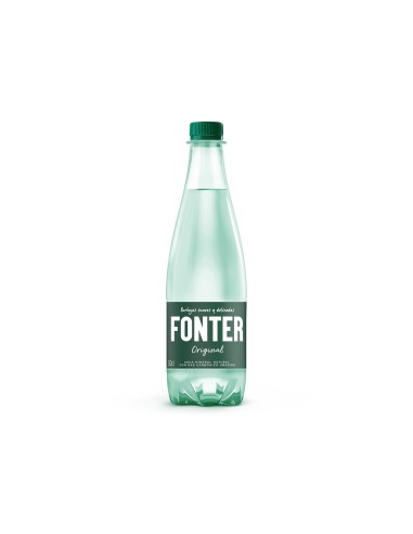 AGUA MINERAL NATURAL CON GAS FONTER BOTELLA DE 500ML
