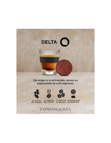 CAFE DELTA QALIDUS CAPSULAS MONODOSIS INTENSIDAD 10 20000820