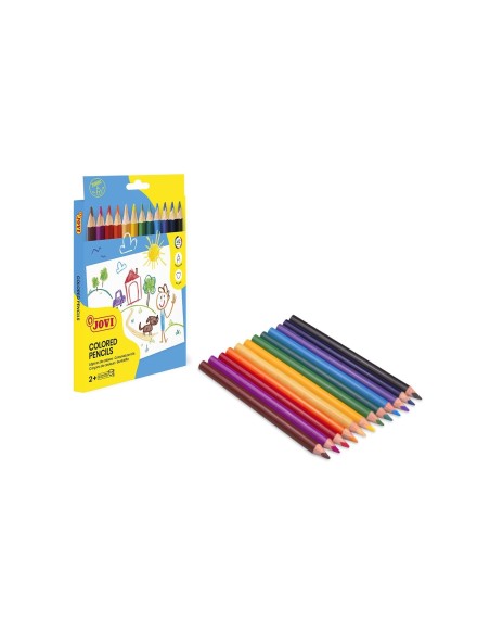 LAPICES COLORES JOVI MAXI TRIANGULARES ESTUCHE 12 SURT. 730/12