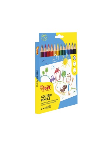 LAPICES COLORES JOVI MAXI TRIANGULARES ESTUCHE 12 SURT. 730/12