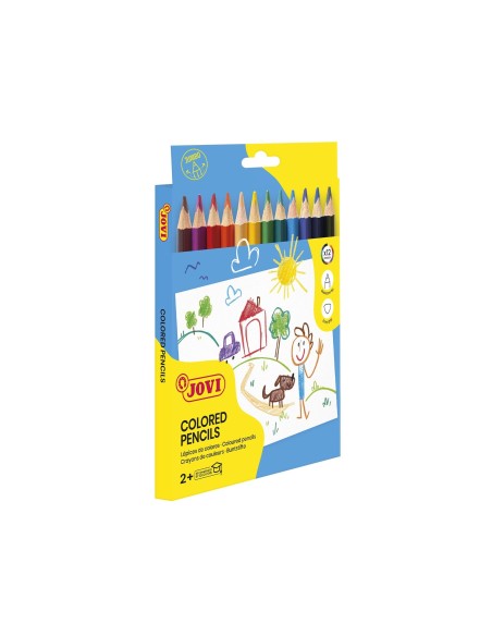 LAPICES COLORES JOVI MAXI TRIANGULARES ESTUCHE 12 SURT. 730/12
