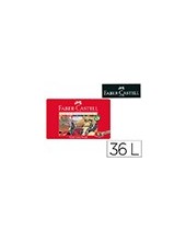 LAPICES DE COLORES FABER CASTELL CAJA METALICA DE 36 COLORES SURTIDOS 2