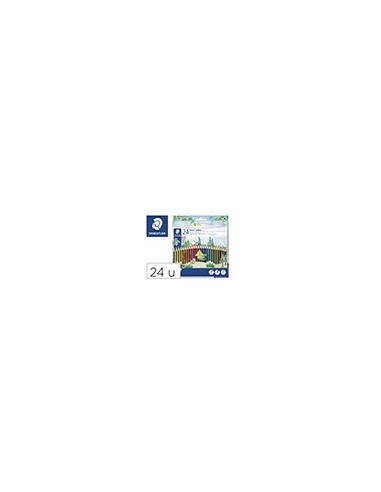 LAPICES COLORES STAEDTLER WOPEX ECO 24 COLORES EN CAJA CARTON 185 C24