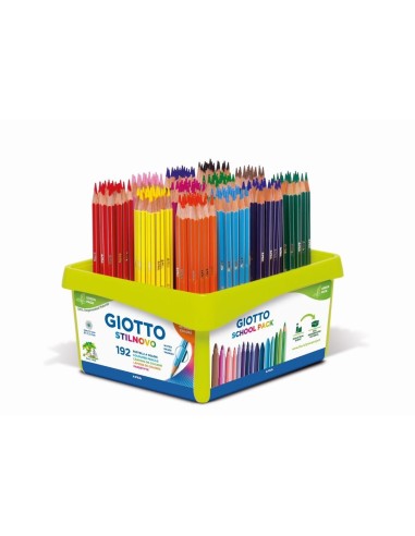 LAPICES COLORES GIOTTO STILNOVO SCHOOL 192 UDS.12 X16 SURT.523400