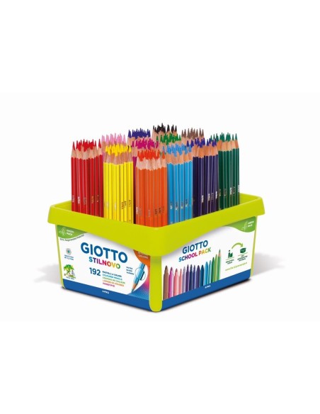 LAPICES COLORES GIOTTO STILNOVO SCHOOL 192 UDS.12 X16 SURT.523400